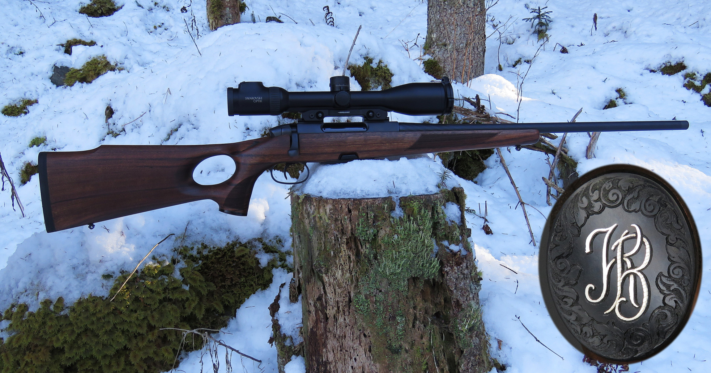 Steyr SM 12 im Cal. 6,5 Creedmoor mit Loch Schaft und dem neuen Swarovski Z6i 2,5-15 x 50 SR BT.